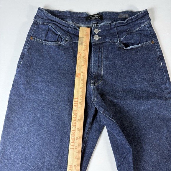 Judy Blue Jeans Women's 14W Dark Wash High Rise Flare Plus Size Size 14W Stretch - Picture 6 of 7